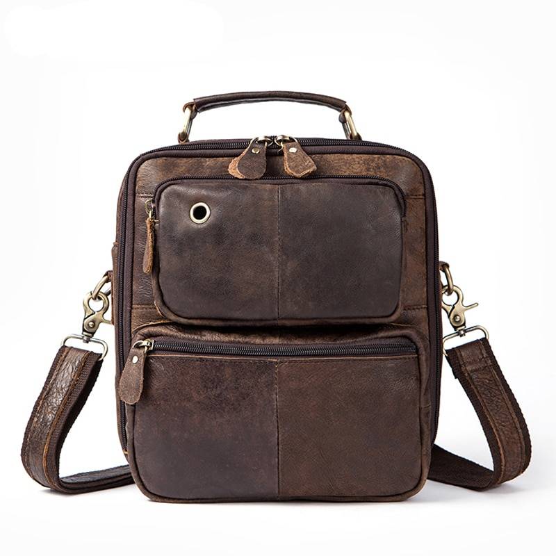 Bailey Genuine Leather Messenger Bag - Luxurious Realm