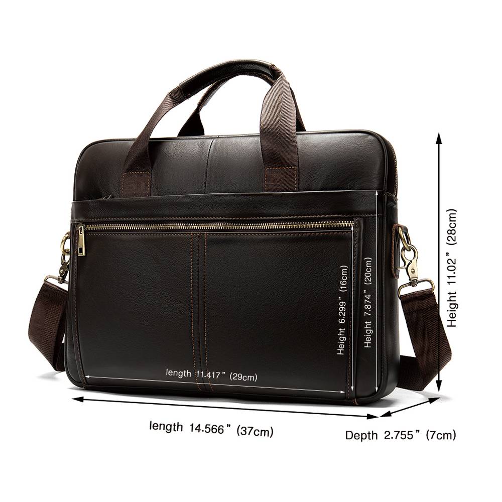 Lance Genuine Leather Laptop Briefcase - Luxurious Realm