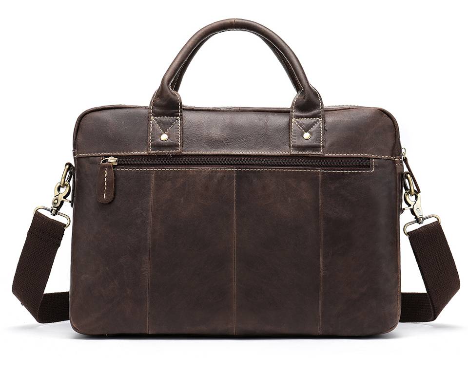 Bahati Men's Classic Leather Laptop Briefcase - Luxurious Realm