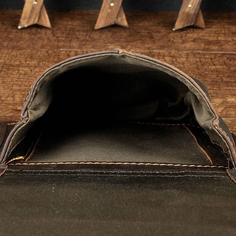 Norbinus Motorcycle Men Waist Bag Belt Fanny Packs Genuine Leather Thigh Drop Leg Bag Male Shoulder Messenger Bag Hip Hook Pouch