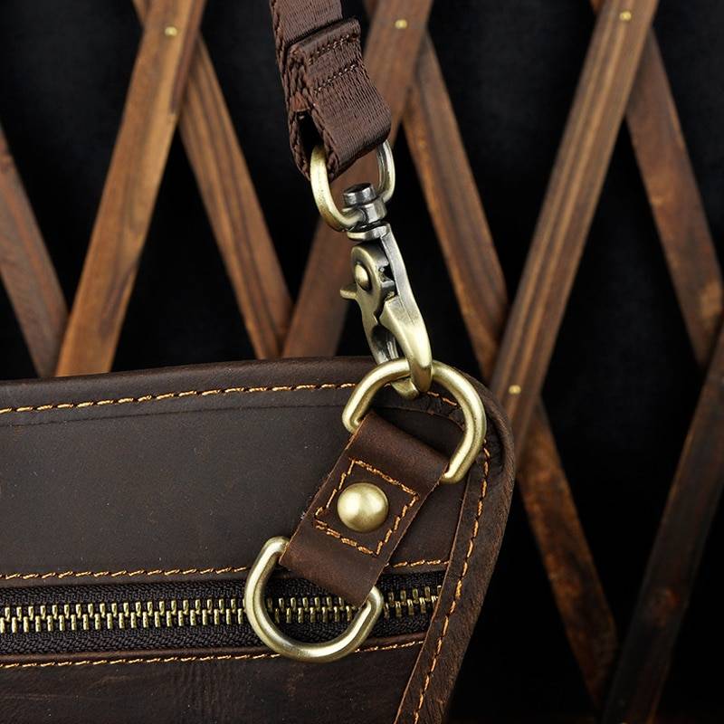 Norbinus Motorcycle Men Waist Bag Belt Fanny Packs Genuine Leather Thigh Drop Leg Bag Male Shoulder Messenger Bag Hip Hook Pouch