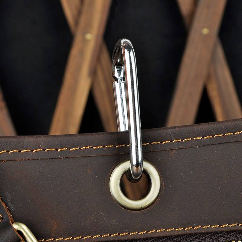 Norbinus Motorcycle Men Waist Bag Belt Fanny Packs Genuine Leather Thigh Drop Leg Bag Male Shoulder Messenger Bag Hip Hook Pouch