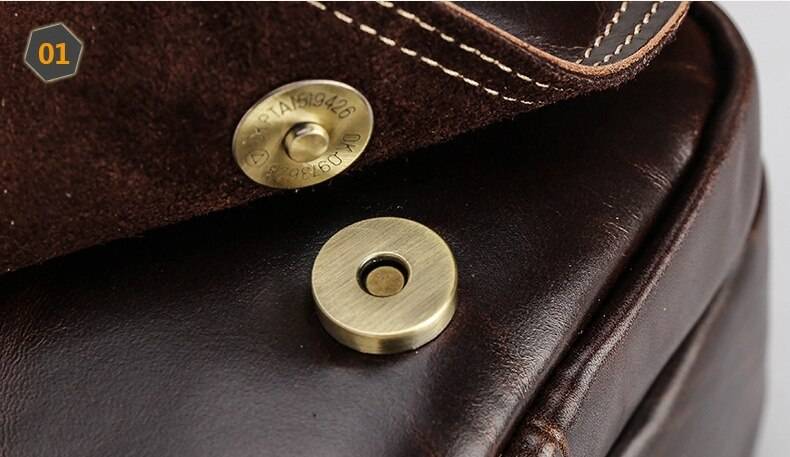 MAHEU Super Quality Men's Mini Shoulder Bag Genuine Leather Phone Pouch On Belt Small Crossbody Bag With Handle Outdoor Bag