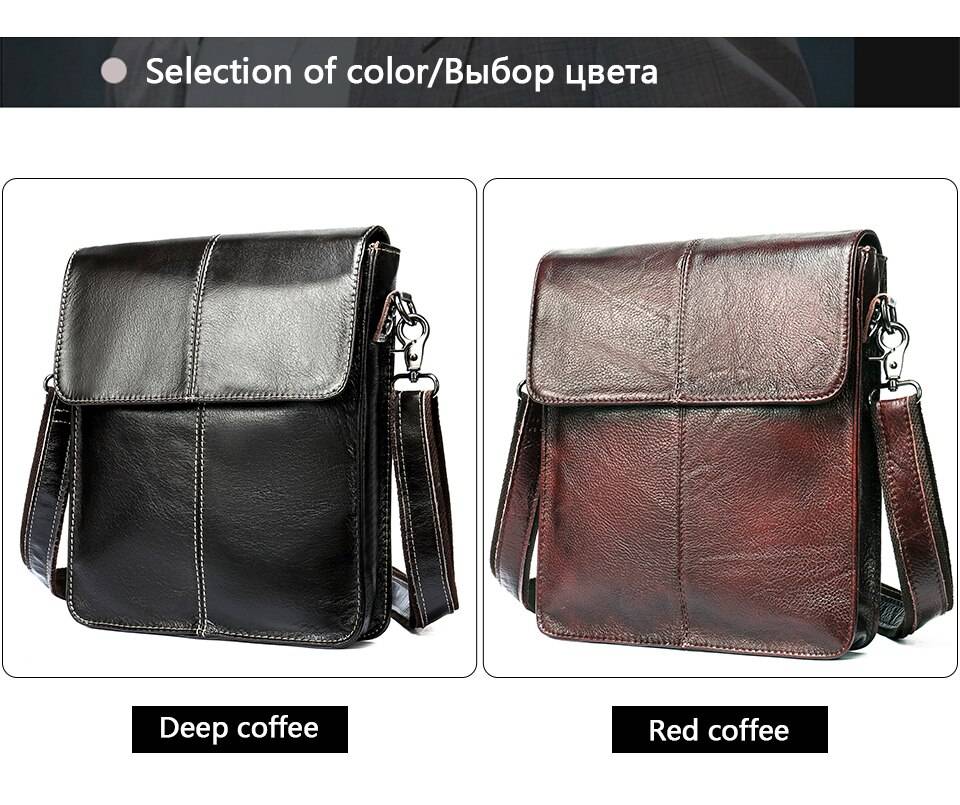 WESTAL men's bags genuine leather shouler bag for men messenger bag men's crossbody handbag men's shoulder bag flap zipper bags