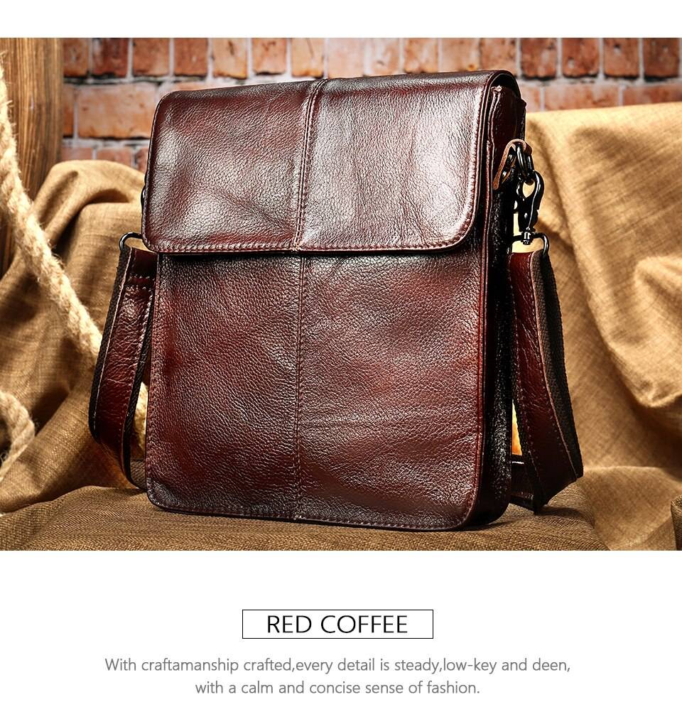 WESTAL men's bags genuine leather shouler bag for men messenger bag men's crossbody handbag men's shoulder bag flap zipper bags