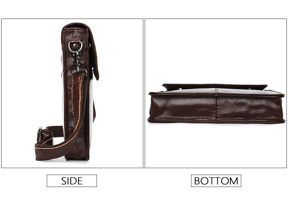 WESTAL men's bags genuine leather shouler bag for men messenger bag men's crossbody handbag men's shoulder bag flap zipper bags