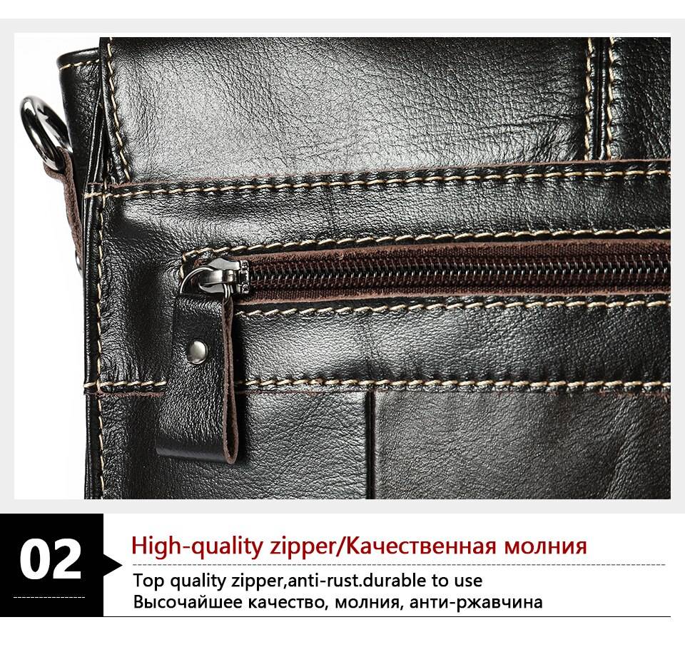 WESTAL men's bags genuine leather shouler bag for men messenger bag men's crossbody handbag men's shoulder bag flap zipper bags