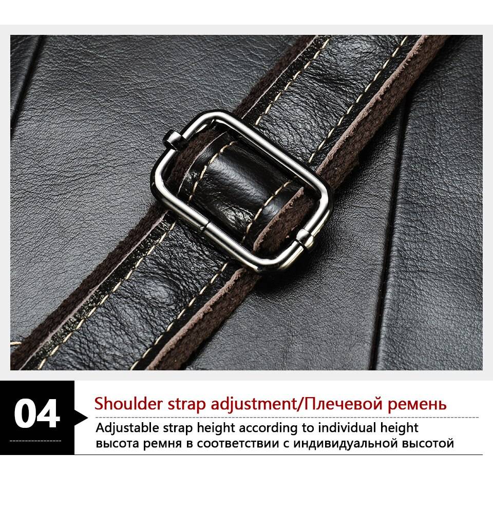WESTAL men's bags genuine leather shouler bag for men messenger bag men's crossbody handbag men's shoulder bag flap zipper bags