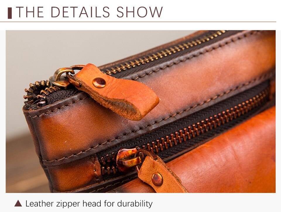 Original Leather Male Casual Design Mini Shoulder Messenger Crossbody bag Fashion Belt Waist bag Travel Small Pouch Men 611-18