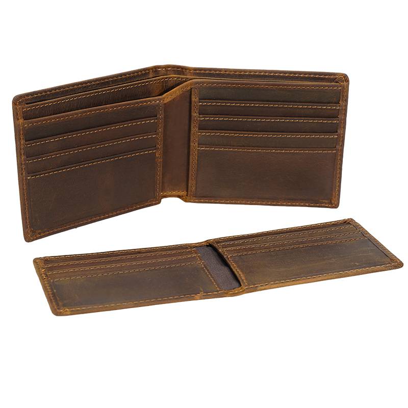 Vintage Men Genuine Leather Wallet Short Multi Function Money Clip Large Capacity Wallet for Men Credit Cardholders Purses Men