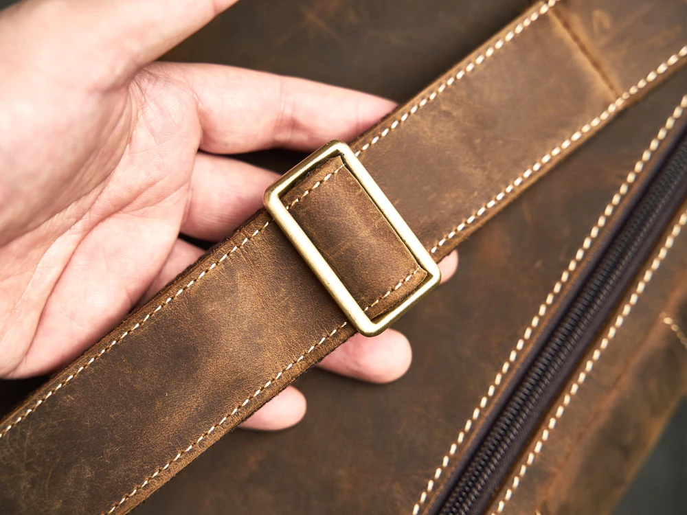 Genuine Leather Men's Leather Chest Bag Vintage Sling Bag For Men,Crossbody Shoulder Bag Casual Small Backpack